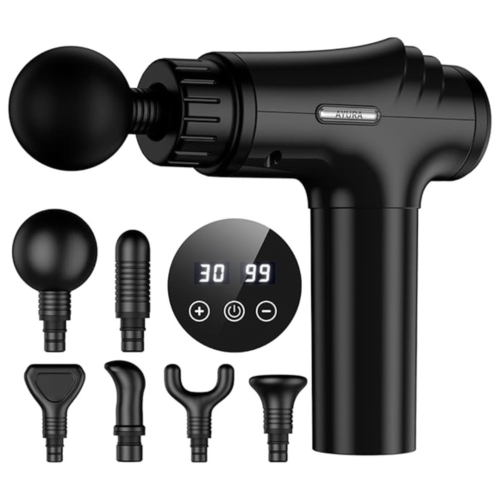 New Percussion Muscle Massager Gun with 30 Speeds and 6 Heads